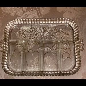 VINTAGE 1940's-1960's INDIANA 5 PART FRUIT SERVER